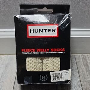 Hunter | Yoith Moss Cable Cuff Welly Socks *NIOB